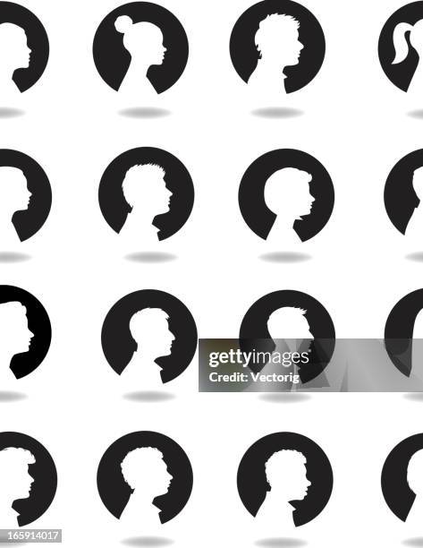 faces - long beard stock illustrations