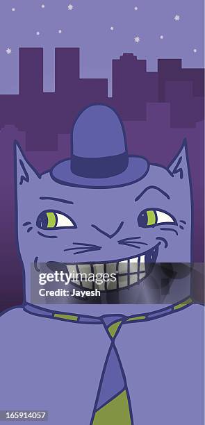 tom cat - mischievous cat stock illustrations
