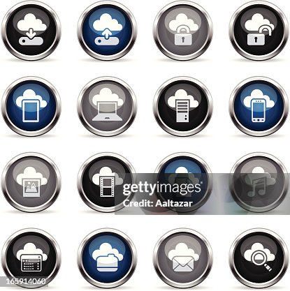 Supergloss Icons - Cloud Computing Supergloss Icons - Cloud Computing
