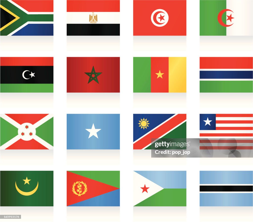 Flags collection - Africa