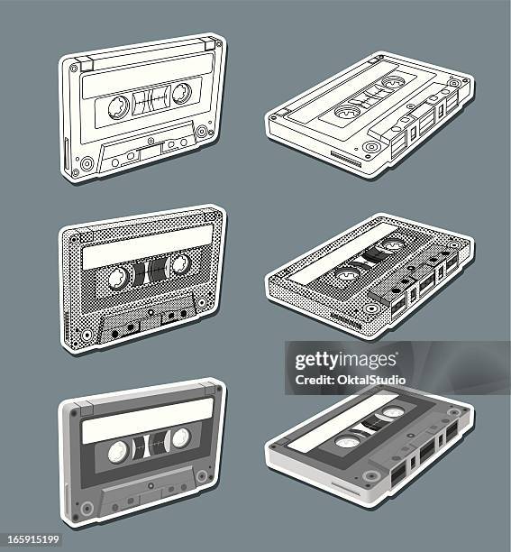 kassette - audio cassette stock-grafiken, -clipart, -cartoons und -symbole