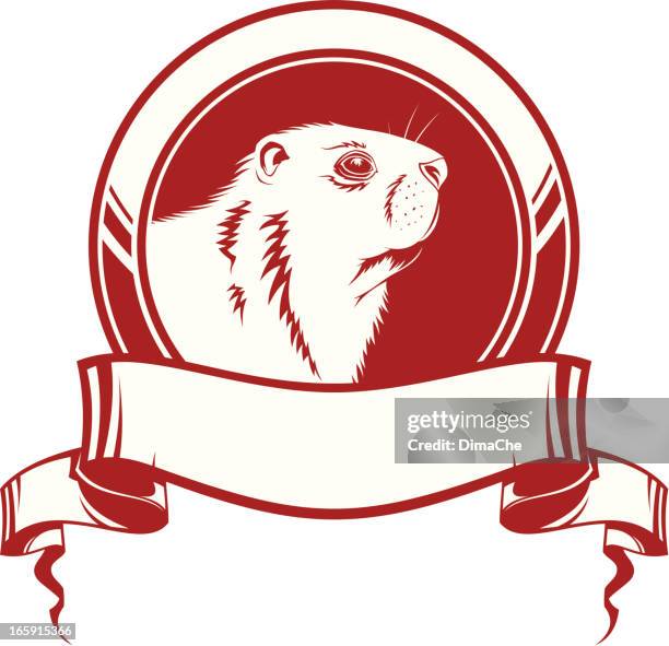 illustrations, cliparts, dessins animés et icônes de marmotte symbole - beaver