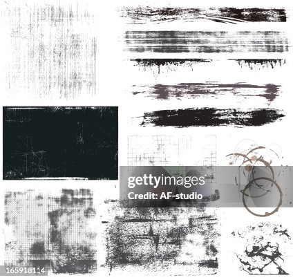 Set of Grunge Elements Set of Grunge Elements