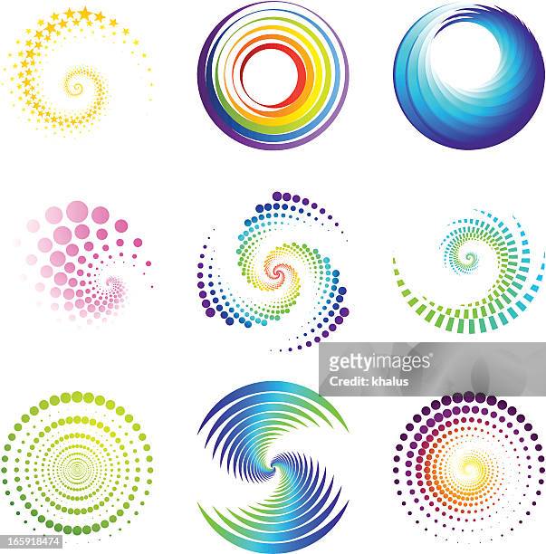 design-elemente/twirl & circle - herumwirbeln stock-grafiken, -clipart, -cartoons und -symbole