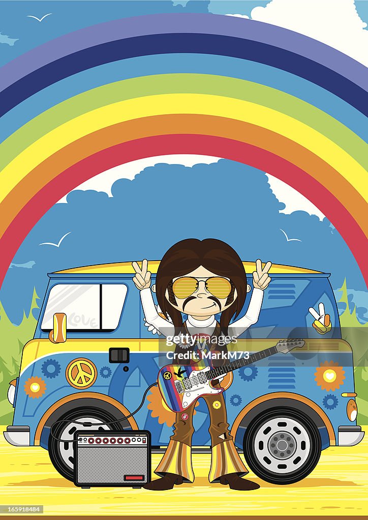 Rock Star & Camper Van Scene