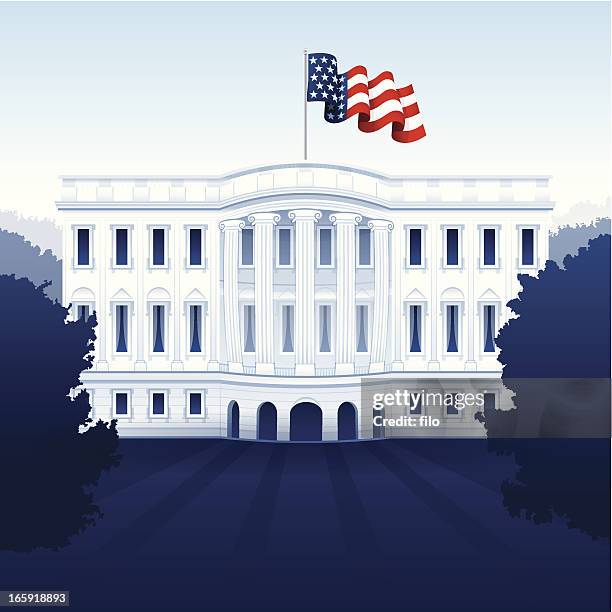 the white house - white house washington dc 幅插畫檔、美工圖案、卡通及圖標