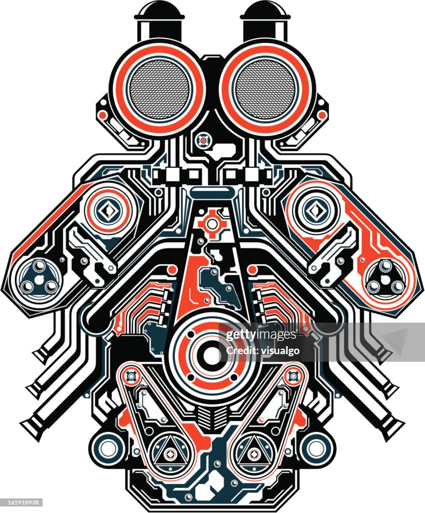 Engine Vector Art