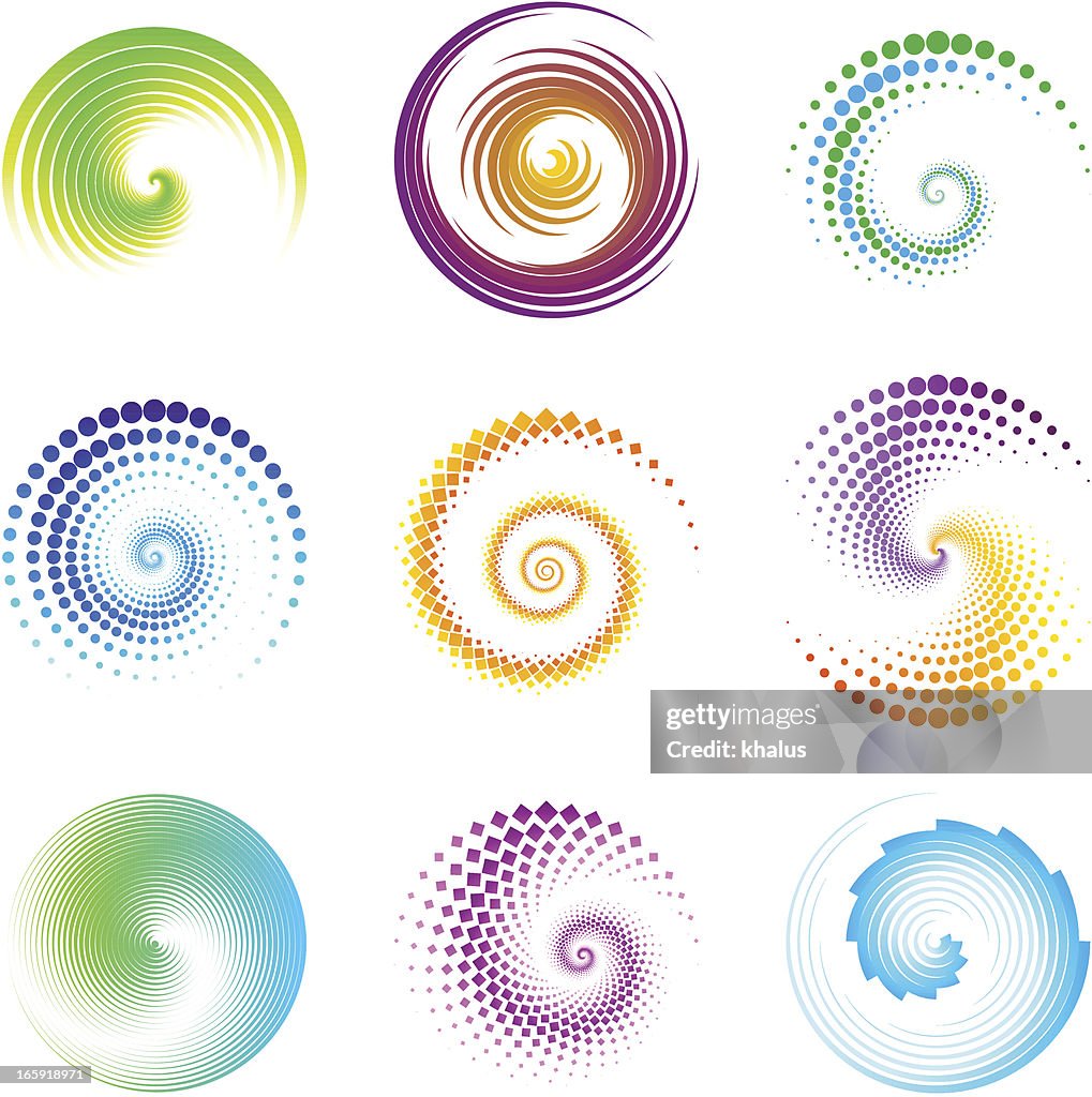 Design-Elemente/twirl & circle