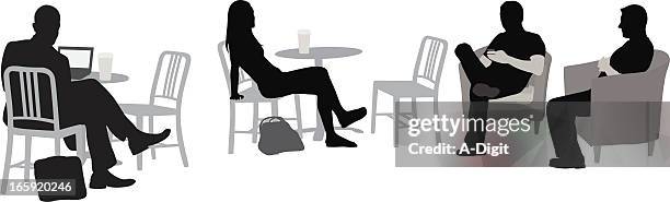 ncoffee entspannen - casual businessman stock-grafiken, -clipart, -cartoons und -symbole