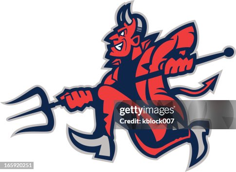 Running Devil Mascot Running Devil Mascot