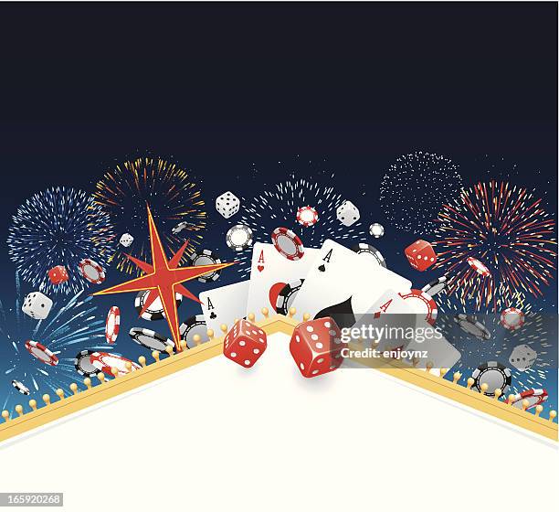 casino party - casino chips stock illustrations