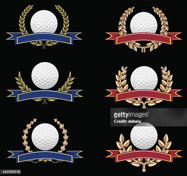 golf ribbons - laurel maryland stock illustrations