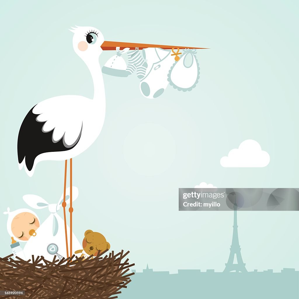 Stork Paris newborn
