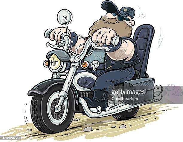 191 Motorcycle Riders Cartoon High Res Illustrations - Getty Images