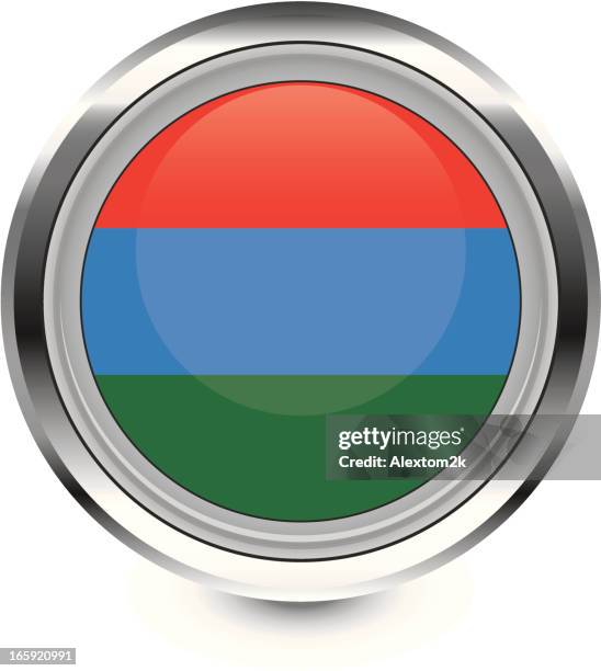 karelia flag icon - republic of karelia russia stock illustrations