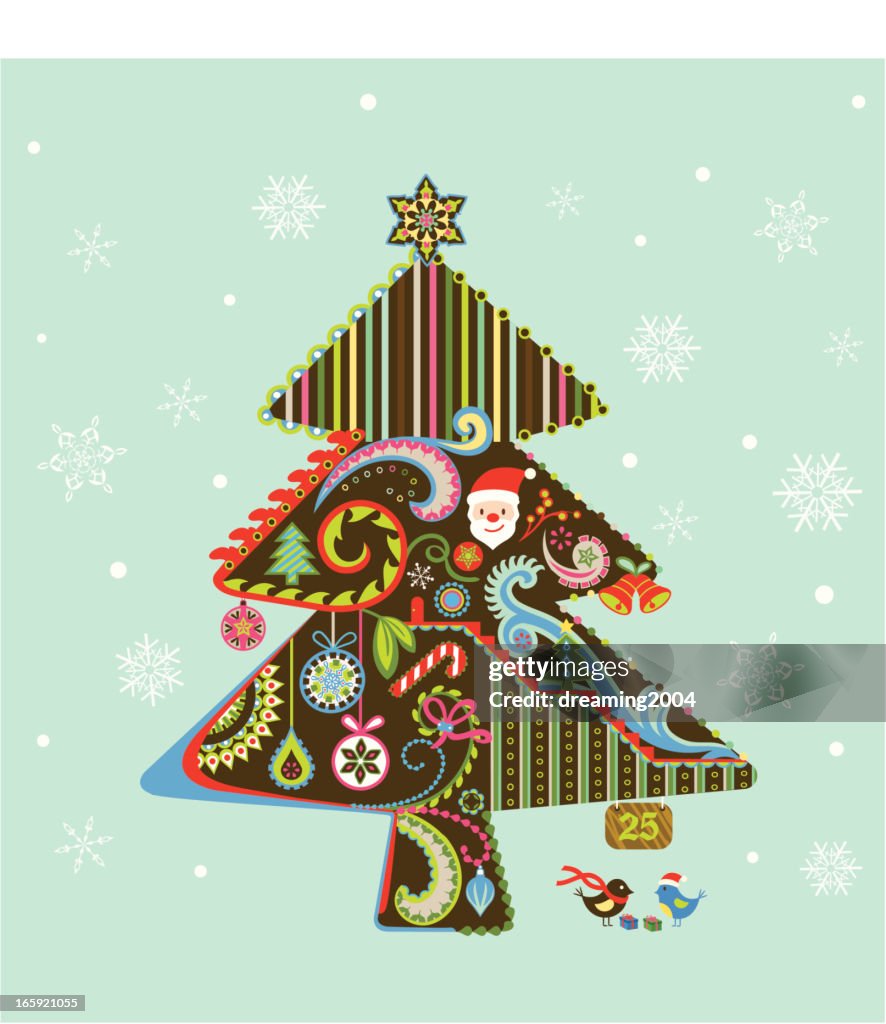 Christmas decorative pattern