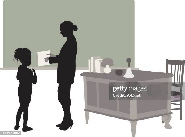 after class vector silhouette - two apples stock illustrations