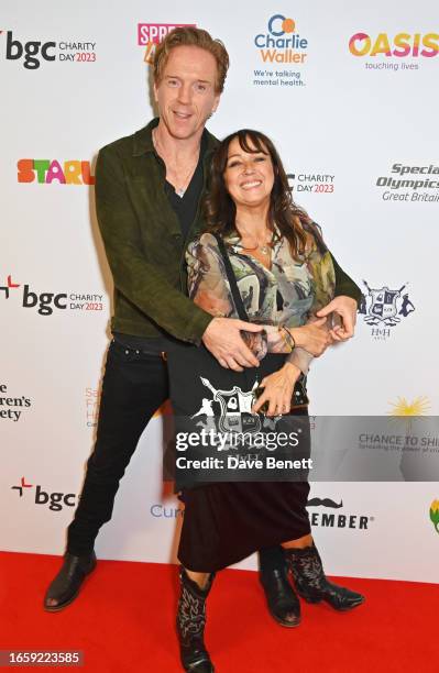 Damian Lewis and Debbi Clark attend the BGC Group Charity Day on behalf of Cure EB and HvH Arts, raising millions for good causes in memory of BGC's...