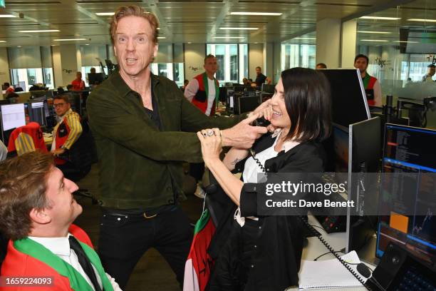Damian Lewis and Sadie Frost attend the BGC Group Charity Day on behalf of Cure EB and HvH Arts, raising millions for good causes in memory of BGC's...