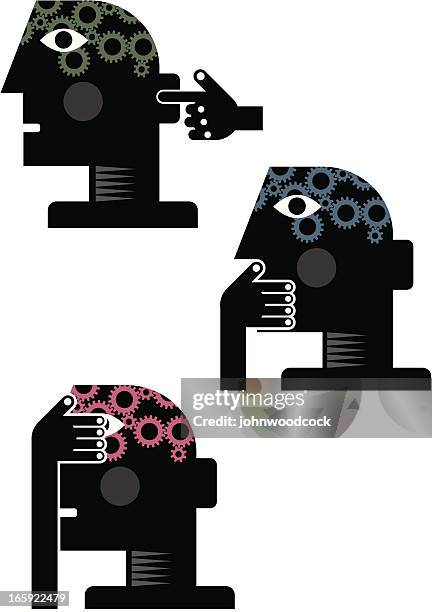 speak no evil - blind stock illustrations