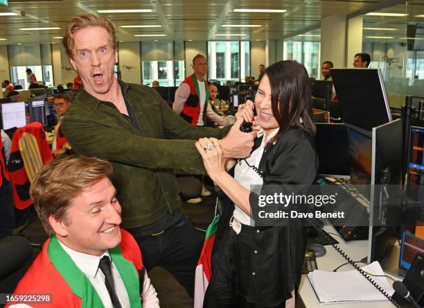 Damian Lewis and Sadie Frost attend the BGC Group Charity Day on behalf of Cure EB and HvH Arts, raising millions for good causes in memory of BGC's...