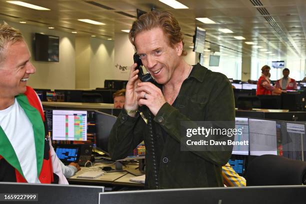 Damian Lewis attends the BGC Group Charity Day on behalf of EB Cure and HvH Arts, raising millions for good causes in memory of BGC's colleagues lost...