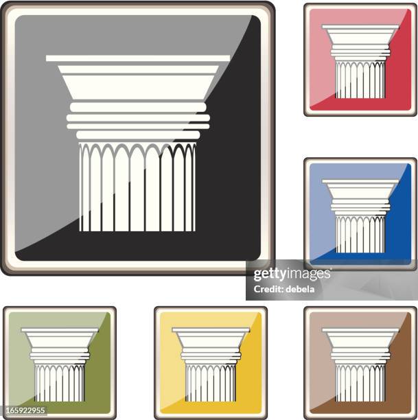Rome Button Ancient Rome Icon High Res Illustrations - Getty Images