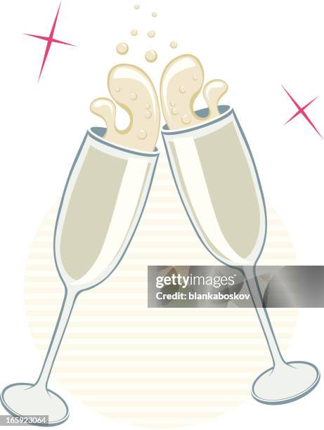 toast - spilled wine stock illustrations