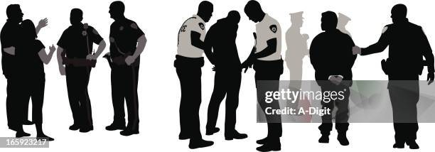illustrations, cliparts, dessins animés et icônes de policeissues - malfaiteur