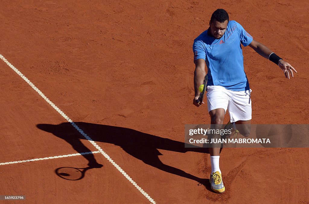 TENNIS-DAVIS-ARG-FRA-TSONGA