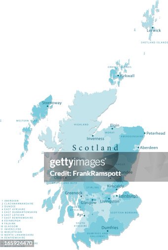 Scotland Map Java Scotland Vector Map Regions Isolated High-Res Vector Graphic - Getty Images