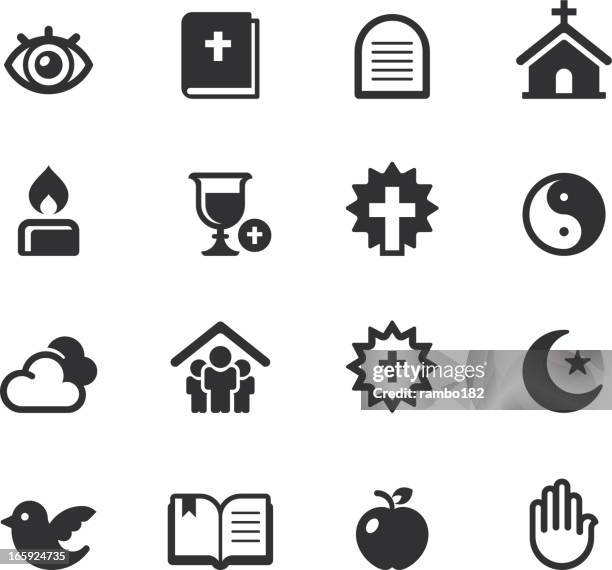 religion symbole - church icon stock-grafiken, -clipart, -cartoons und -symbole