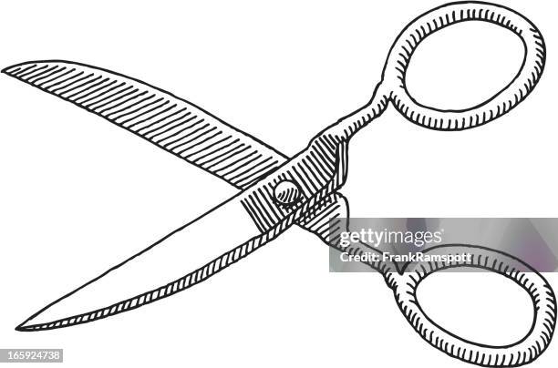 ilustraciones, imágenes clip art, dibujos animados e iconos de stock de tijeras de dibujo - tijeras