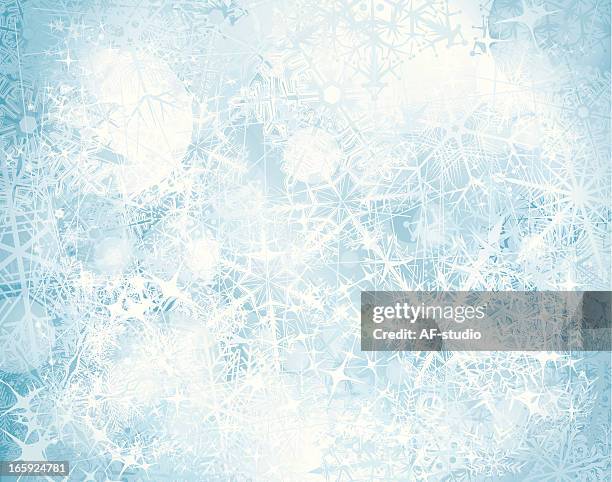 stockillustraties, clipart, cartoons en iconen met grunge snowy background - ijskristal
