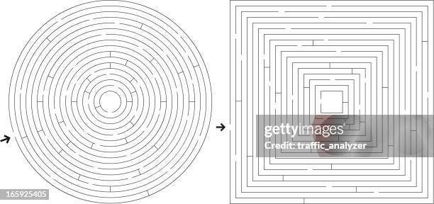 bildbanksillustrationer, clip art samt tecknat material och ikoner med mazes - labyrint