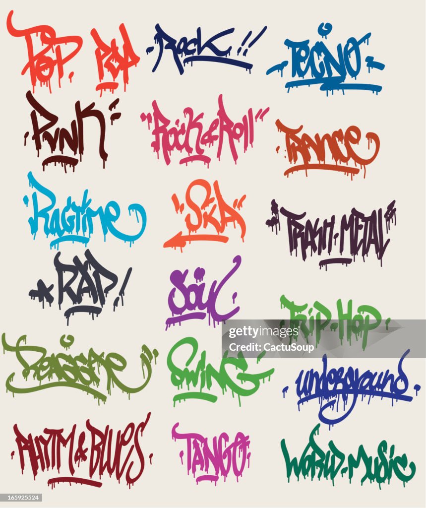 Graffiti tags