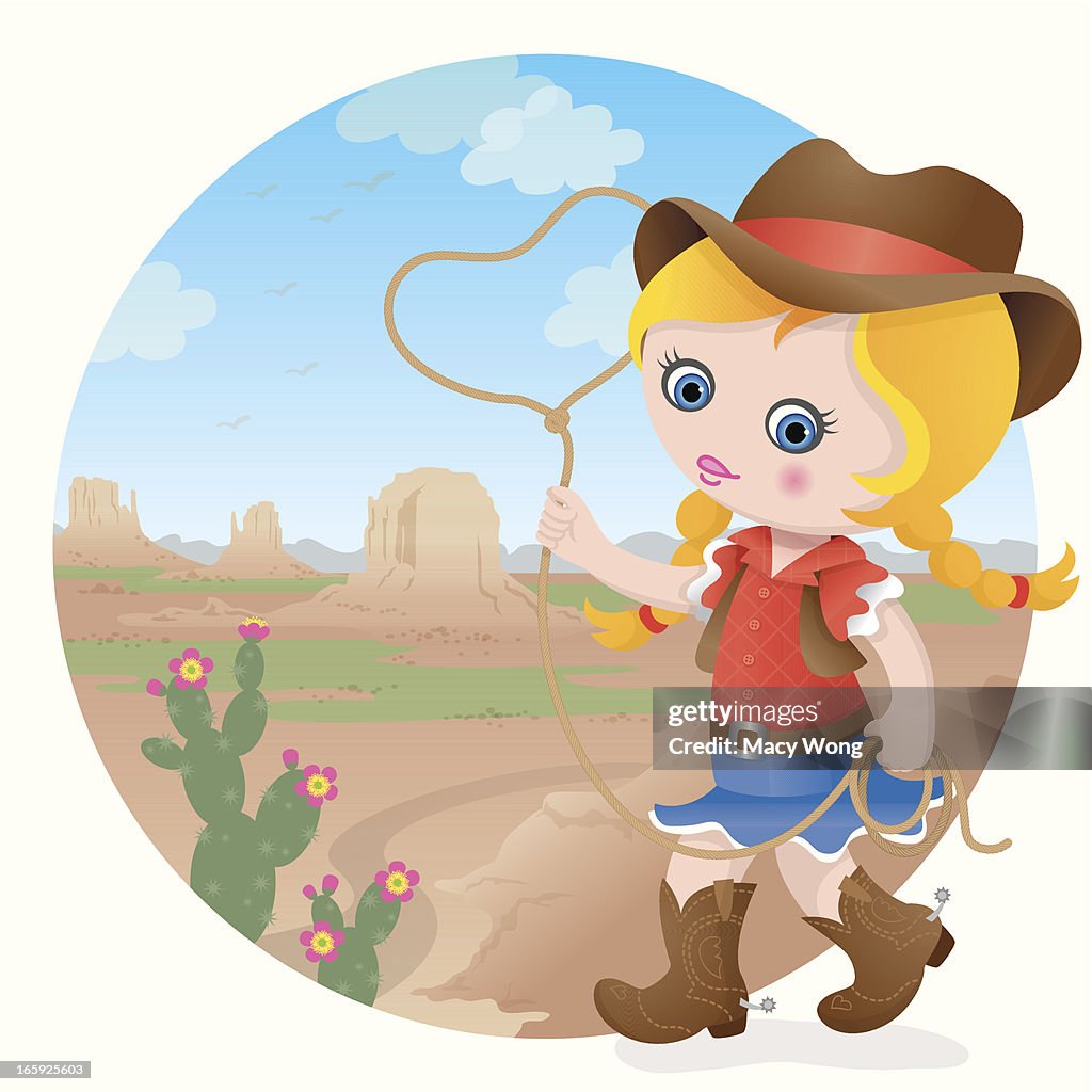Cowgirl at Monument Valley