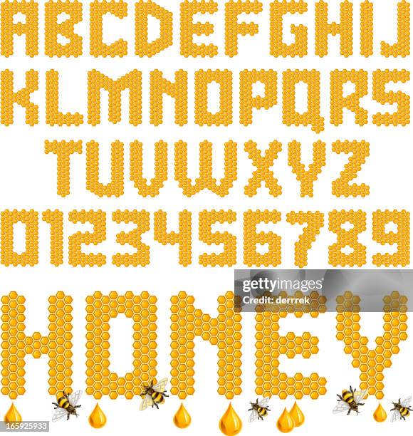Honeycomb Letters High-Res Vector Graphic - Getty Images