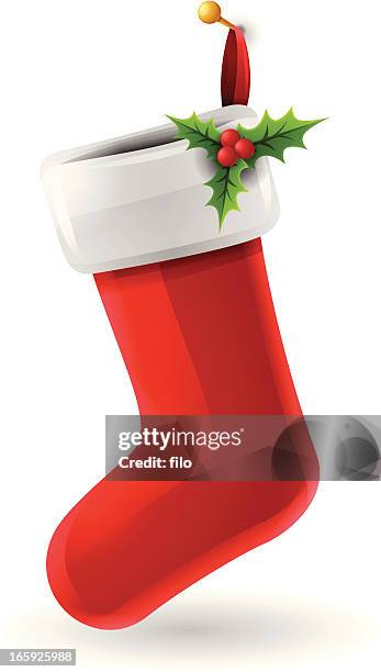 stockillustraties, clipart, cartoons en iconen met christmas stocking - stockings