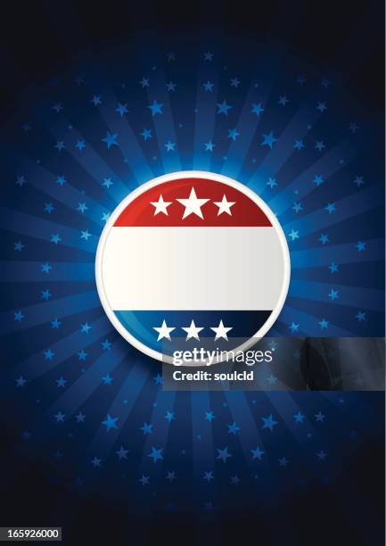 vote pin - election poster stock illustrations