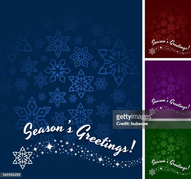 season's greetings holiday background set - seasons greeting stock illustrations
