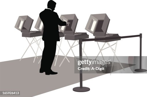 Voting Rights Vector Silhouette Voting Rights Vector Silhouette