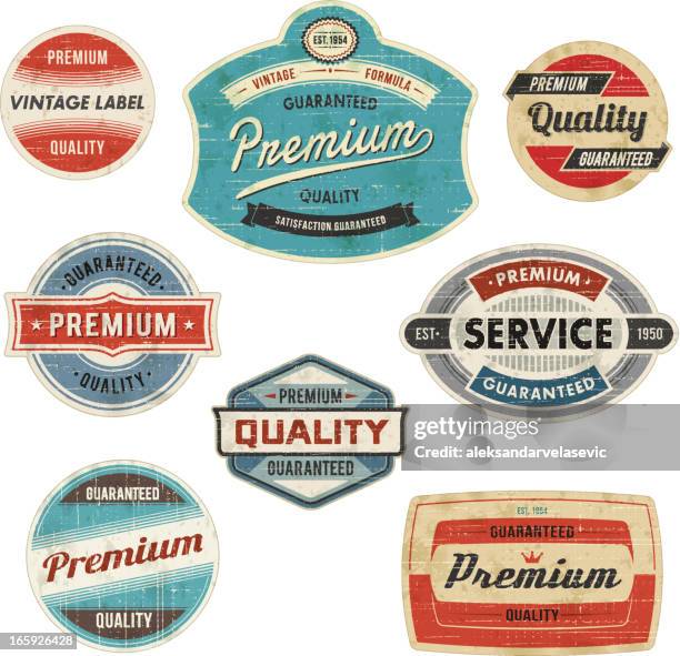 vintage labels - 1950 幅插畫檔、美工圖案、卡通及圖標