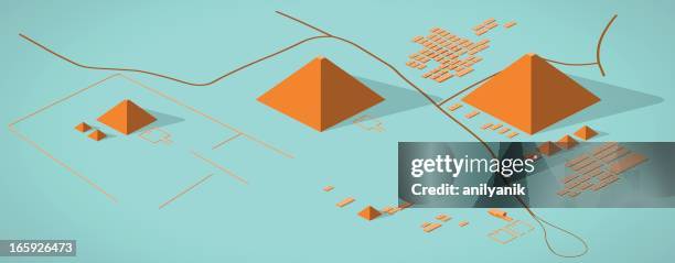 pyramids - construction sand stock illustrations