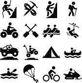 Adventure Sports Icons - Black Series