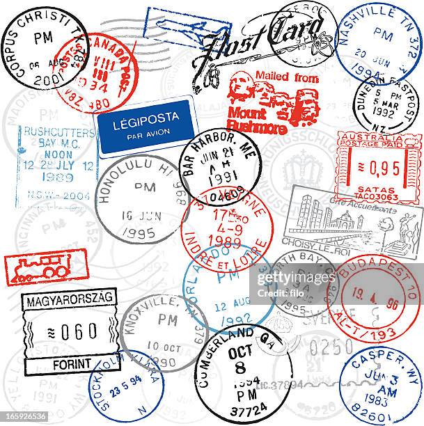 poststempel - postcard stock-grafiken, -clipart, -cartoons und -symbole