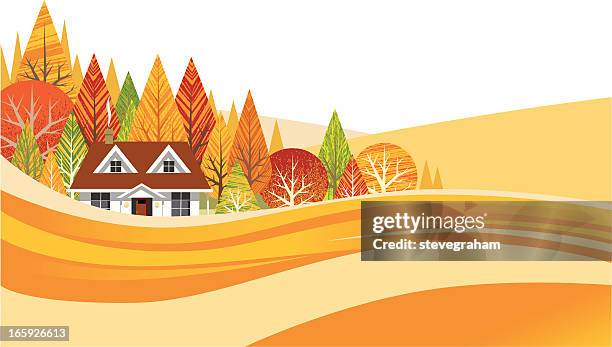 4 138点の秋 風景イラスト素材 Getty Images