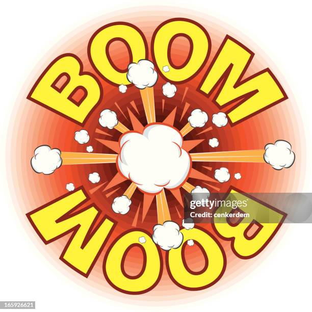 big boom by typography - battle plan stock illustrations
