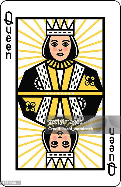 queen forward looking - queens head stock illustrations