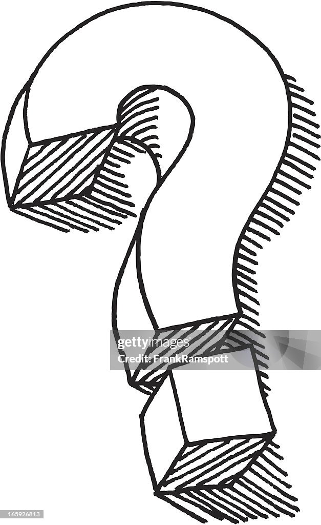 Query Mark Drawing Question Mark Symbol Drawing High-Res Vector Graphic - Getty Images